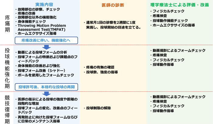 リハビリテーションプログラムの流れ